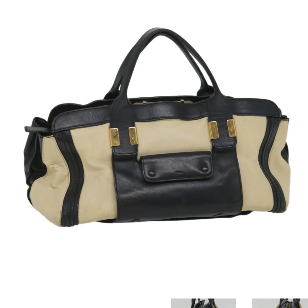 Chloe Black and Cream Shoulder bag